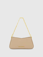 Small Gold Strap Nappa Leather Shoulder Bag