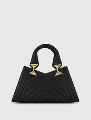 Quilted Napa Leather Angular Handbag